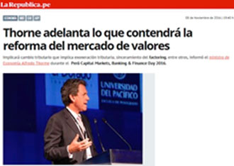 Peru Capital Markets Day - Perú se mantiene como un país competitivo y continua atrayendo inversión extranjera